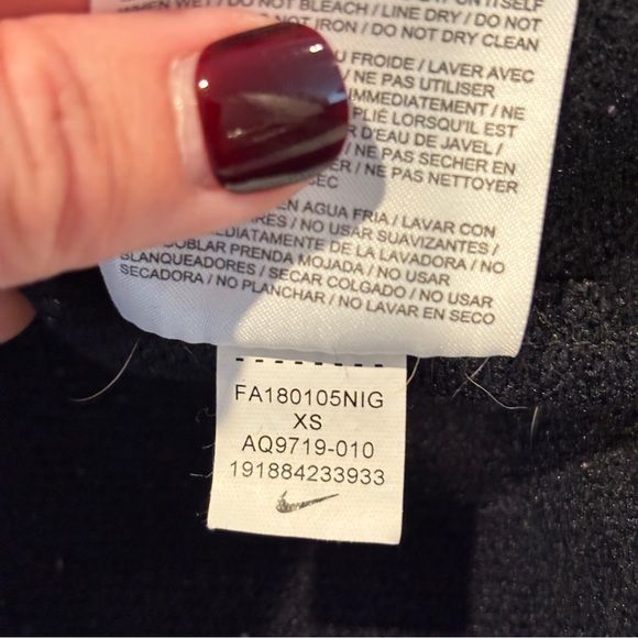 Nike Womens Dri Fit Training Zip Hoodie Black AQ9719-010 Size XS - Picture 9 of 12